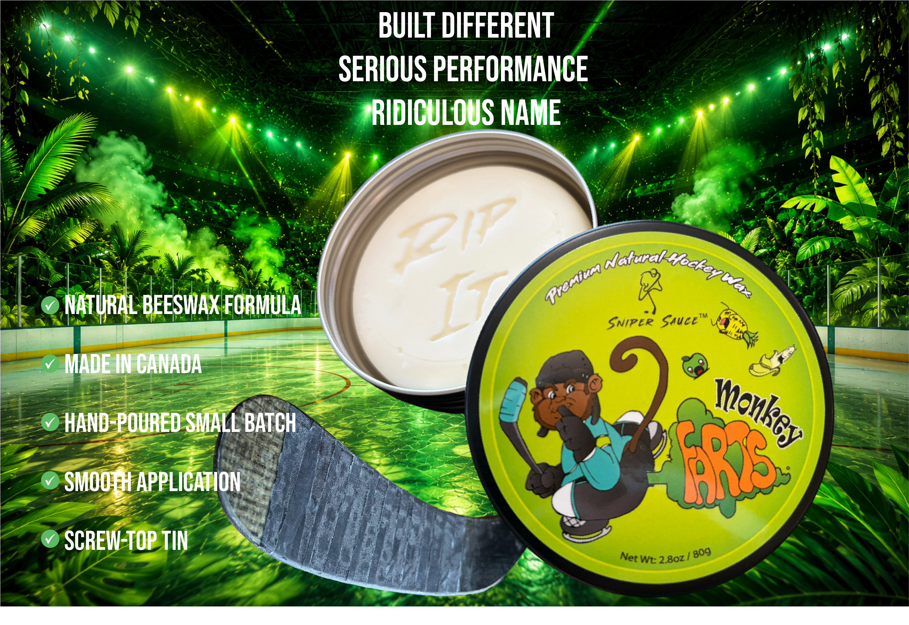 Hockey Stick Wax – Monkey Farts | Sniper Sauce
