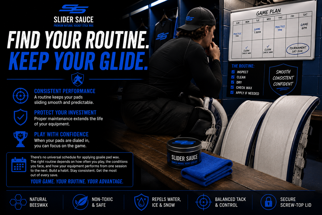 How Often Should You Apply Goalie Pad Wax? | Slider Sauce Resource Centre