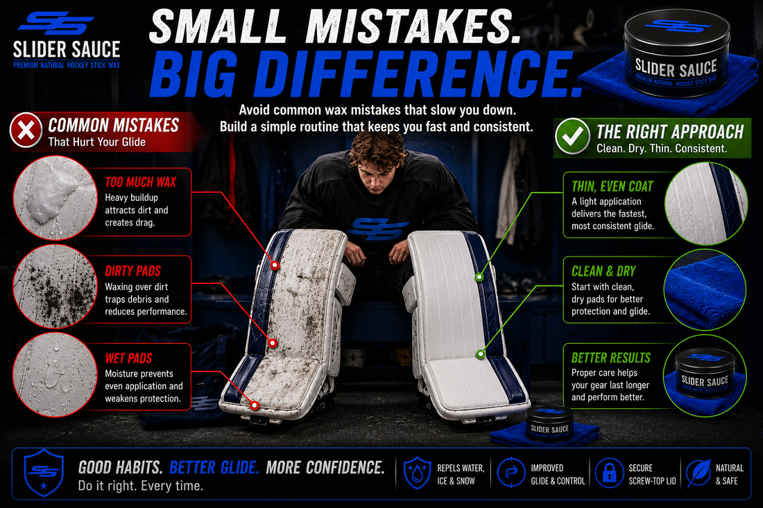 7 Common Goalie Pad Wax Mistakes (And How to Avoid Them) | Slider Sauce Resource Centre