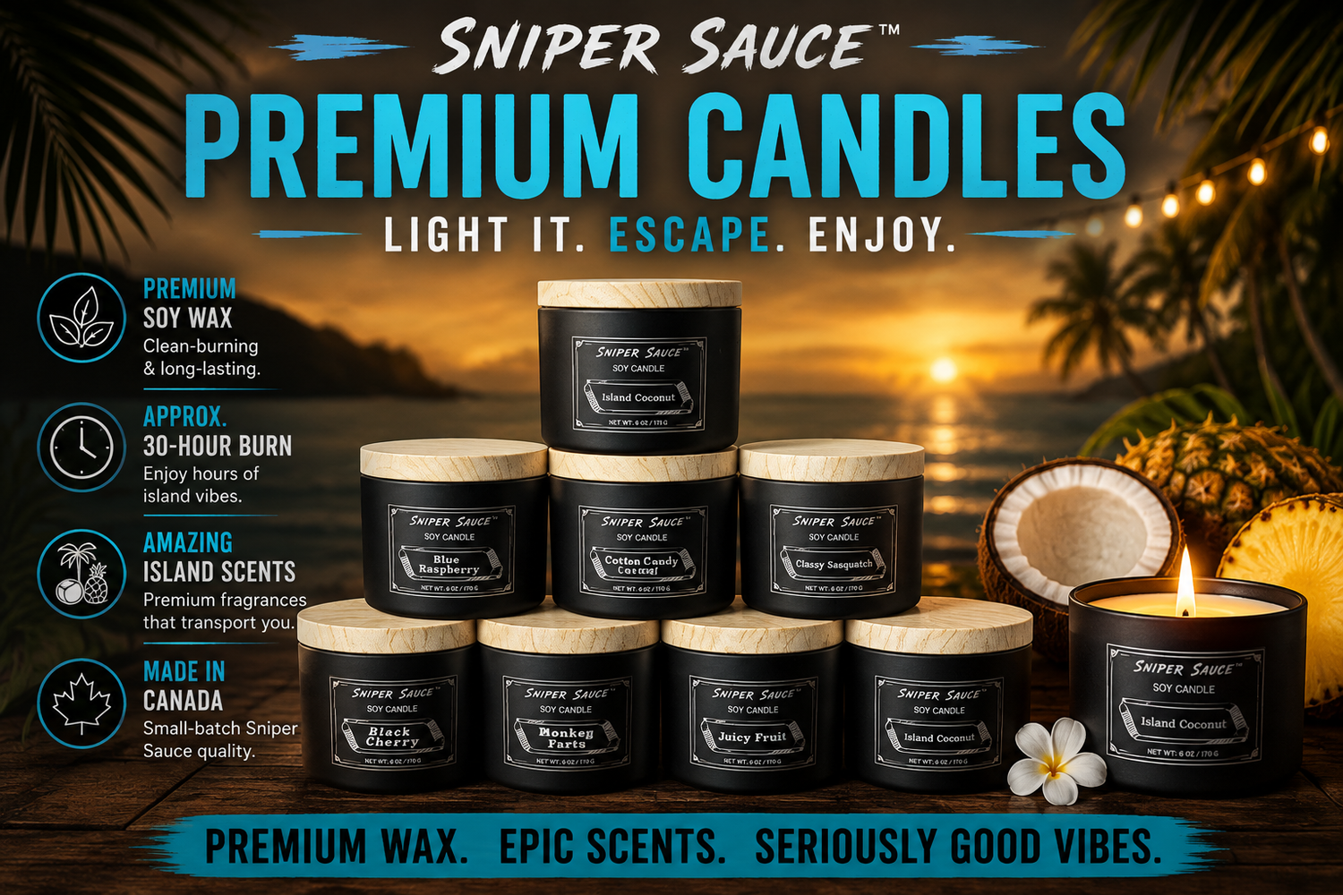 Sniper Sauce Premium Candles