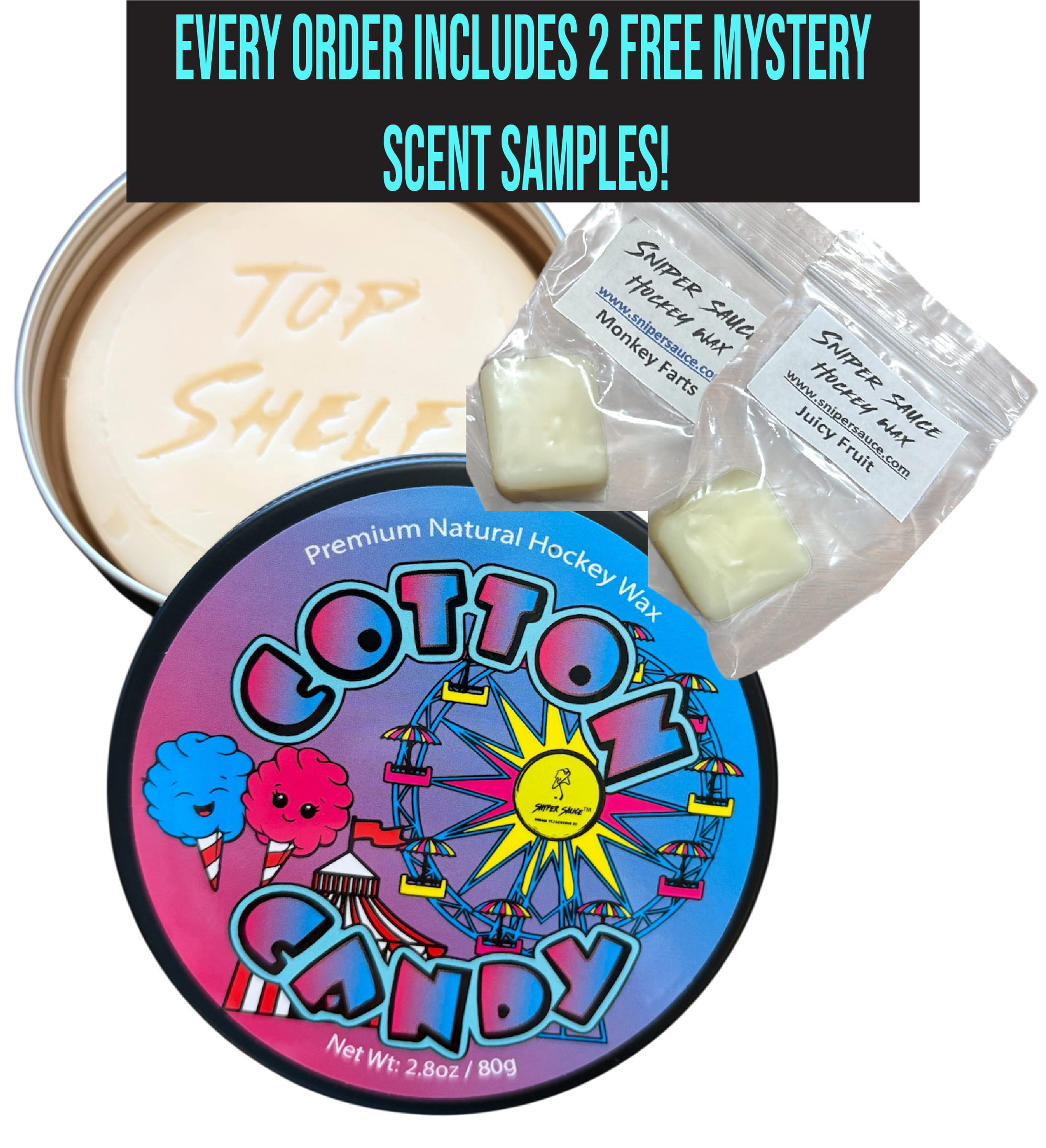Cotton Candy - Premium Natural Beeswax Hockey Stick Wax