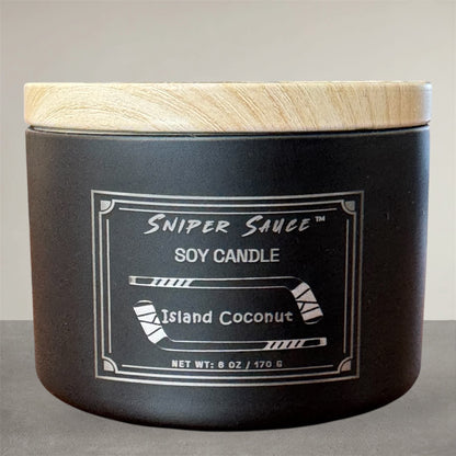 Sniper Sauce Premium Soy Candle - Island Coconut