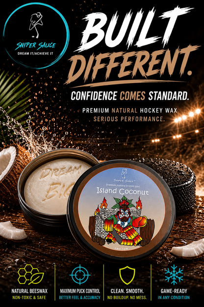 Island Coconut Natural Beeswax Hockey Stick Wax