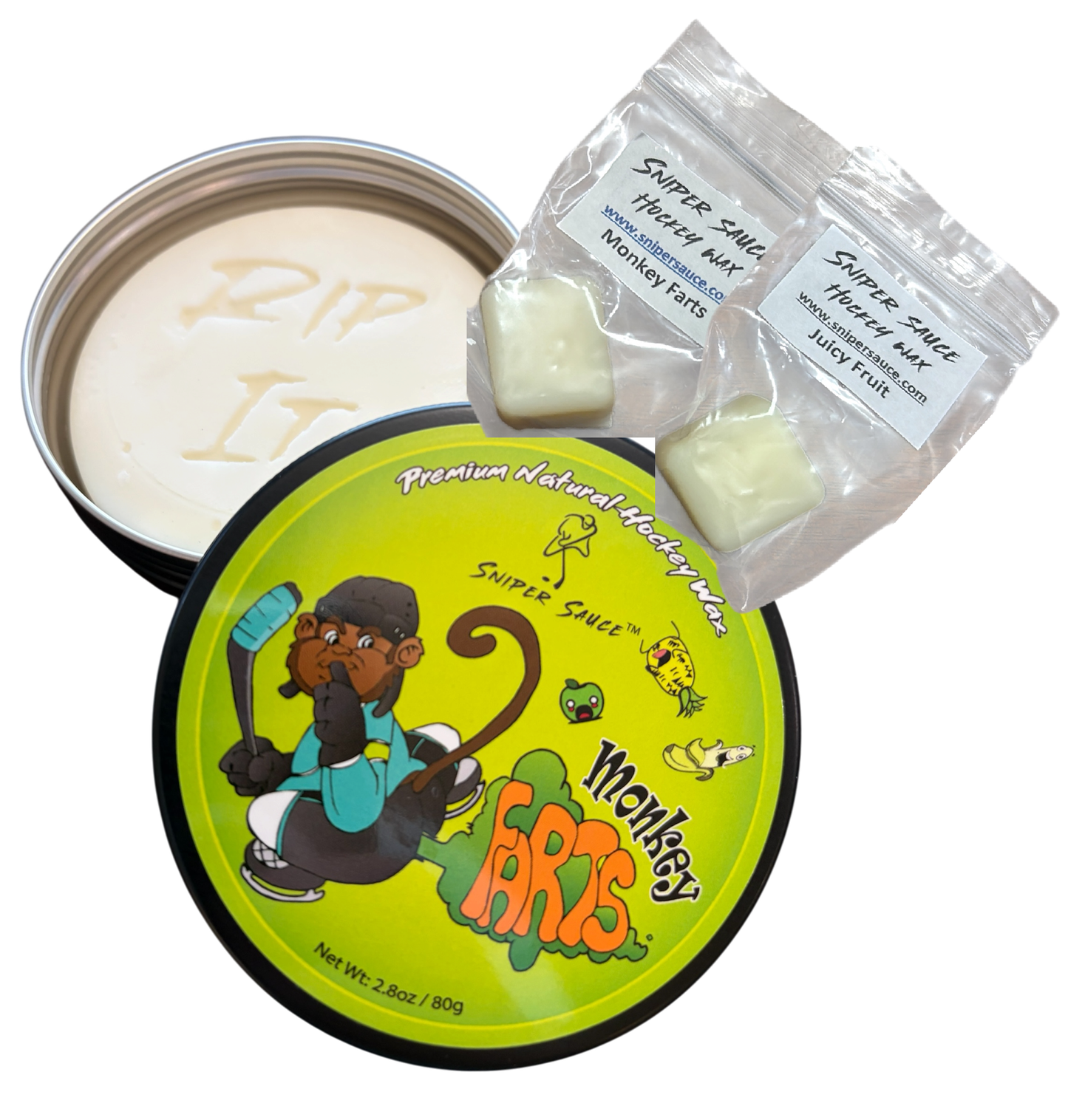 Monkey Farts - Premium Natural Beeswax Hockey Stick Wax