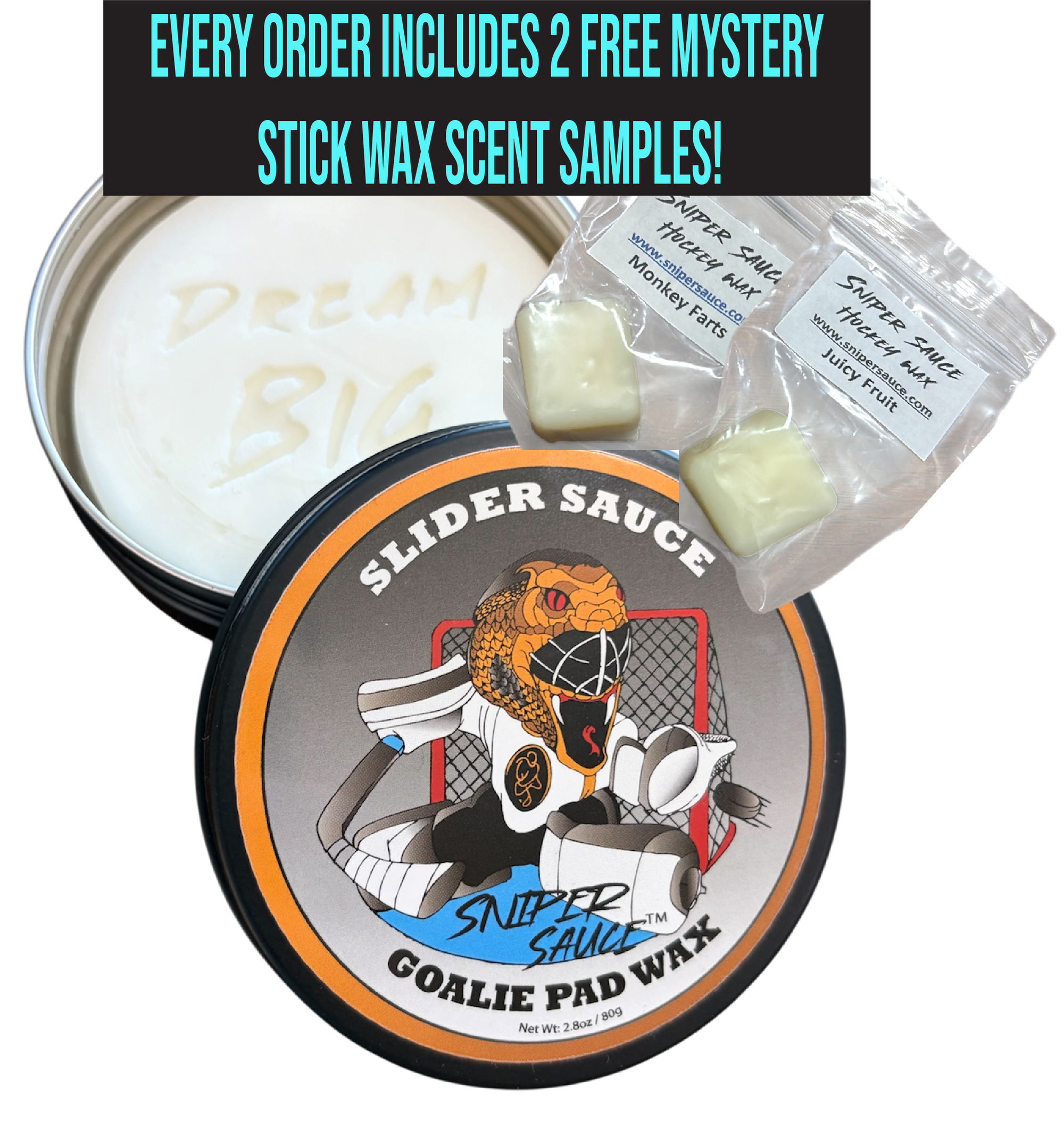 Slider Sauce Goalie Pad Wax Fresh Ice Glide Unscented