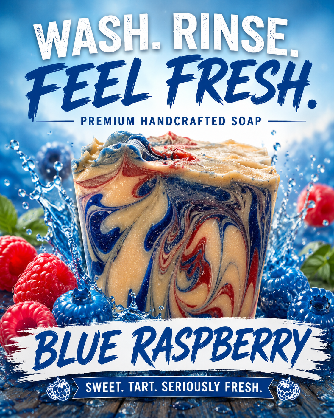 Sniper Sauce Premium Handmade Soap – Blue Raspberry