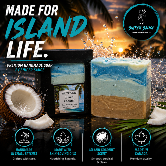 Sniper Sauce Premium Handmade Soap – Island Coconut