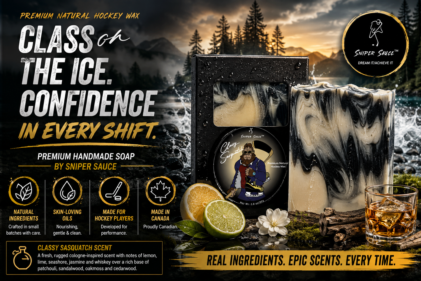 Sniper Sauce Premium Handmade Soap – Classy Sasquatch